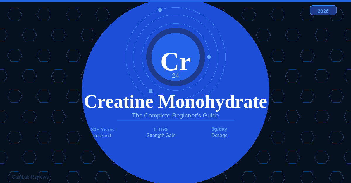 Creatine monohydrate powder supplement