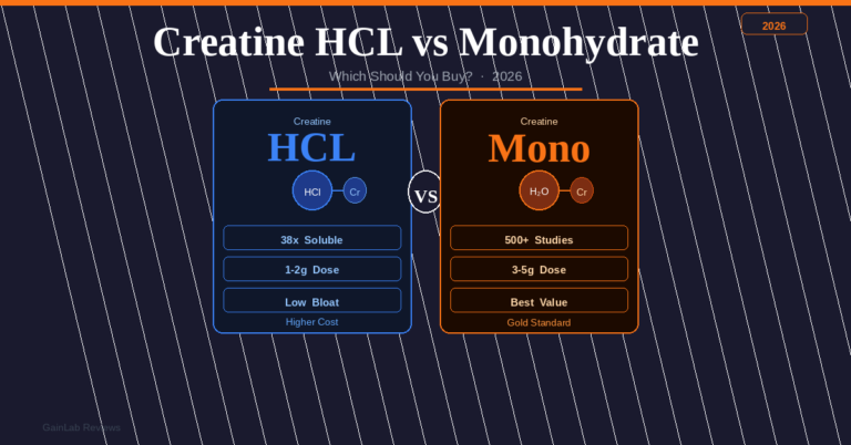 creatine HCL vs monohydrate comparison guide 2026